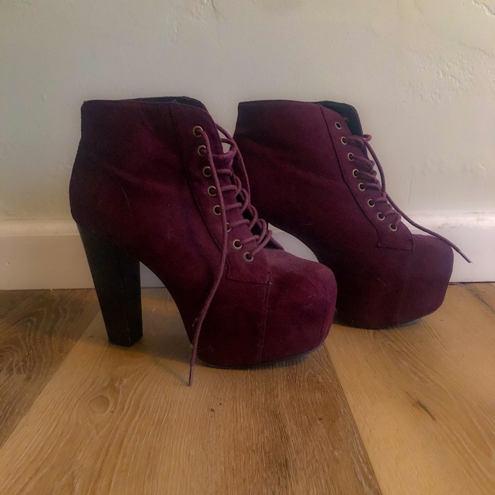 Burgundy Lita Inspired Boots